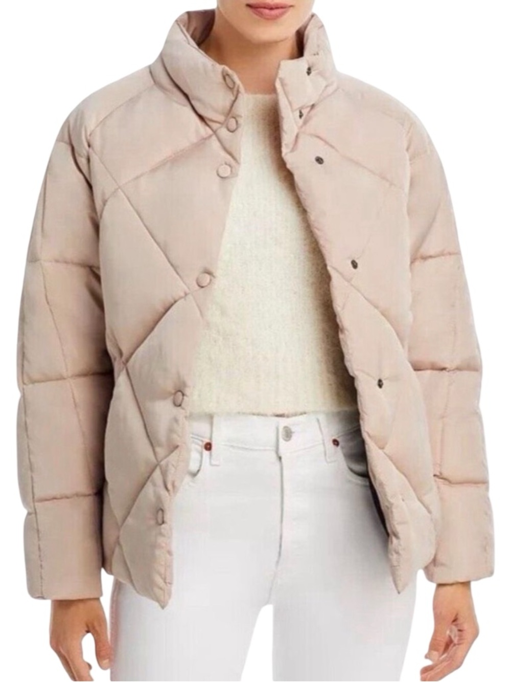 Apparis Maxim Puffer Coat - Size Small - Blush / Neutral